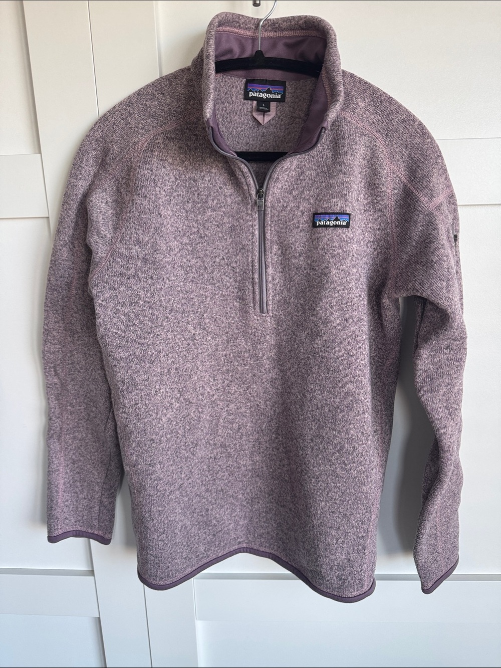 Patagonia Better Sweater 1/4-Zip Fleece Jacket - Women's Lg Heathered Plum